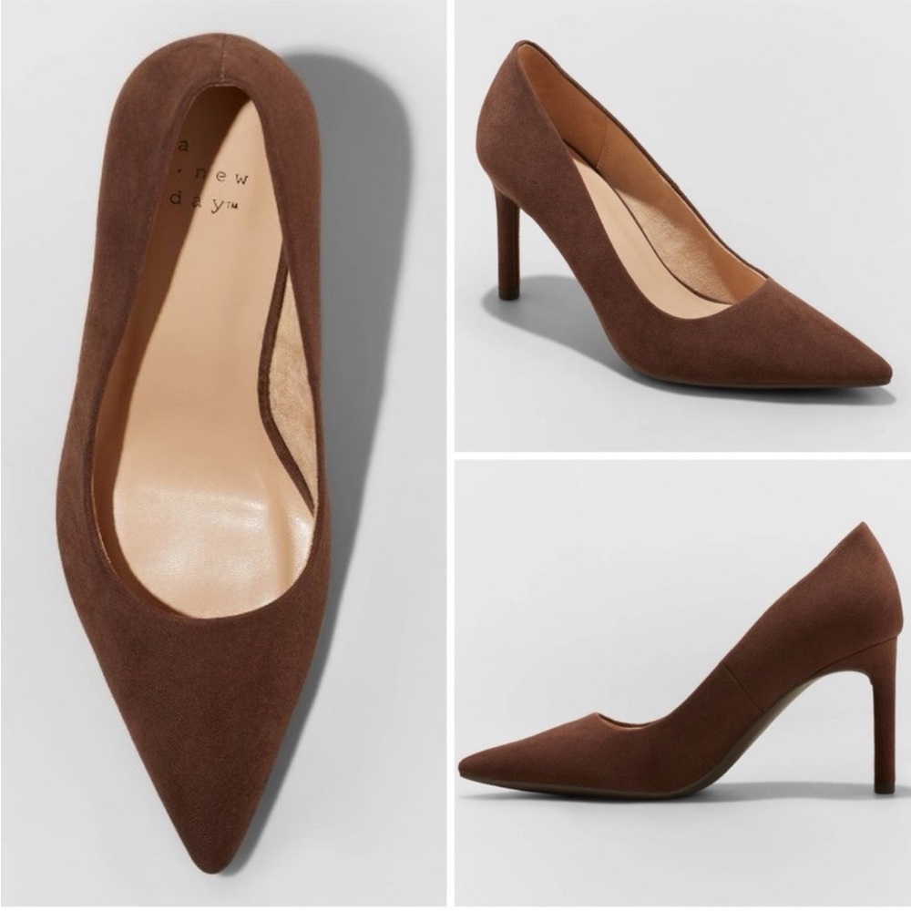 A New Day Tara Pointed Toe Pumps with Memory Foam Insole